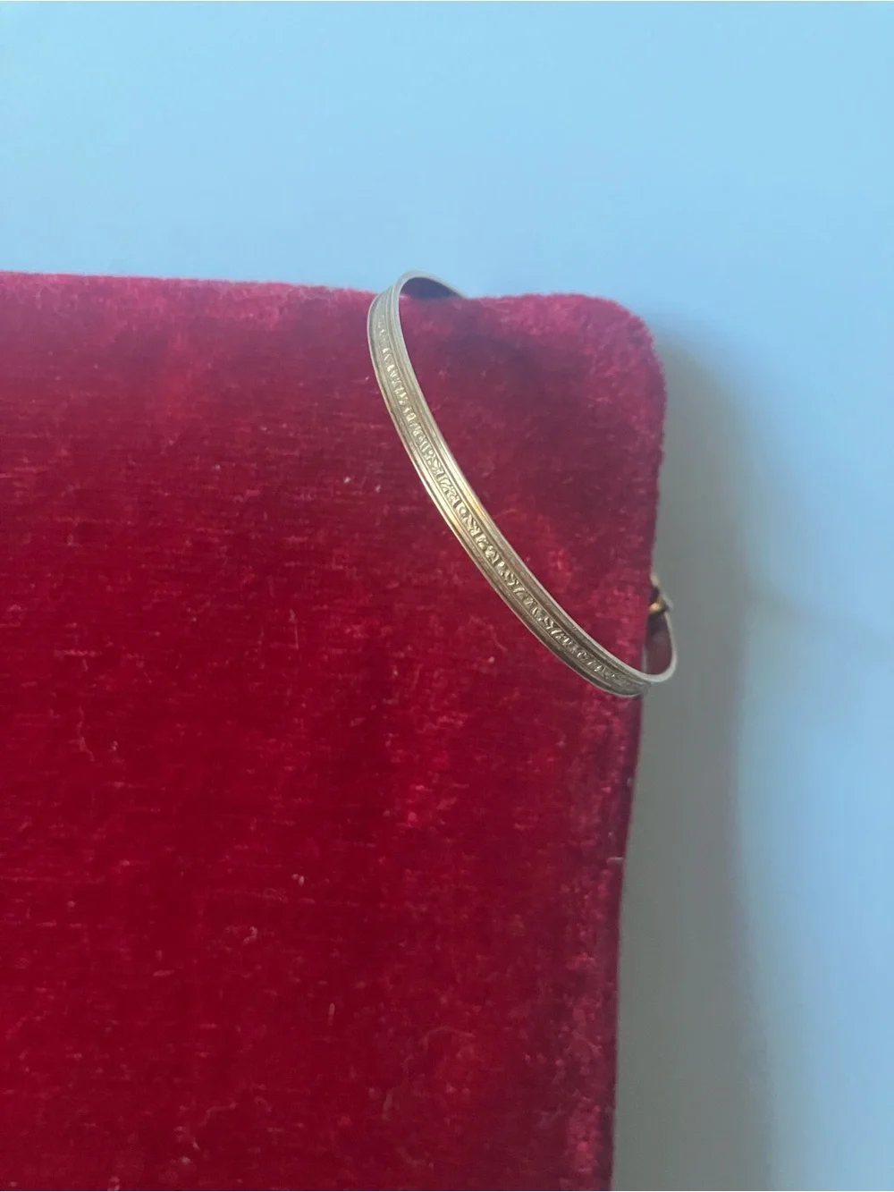 Vintage 1/20 12K GF Gold Filled Childs Baby Slide Bangle Bracelet Keepsake.